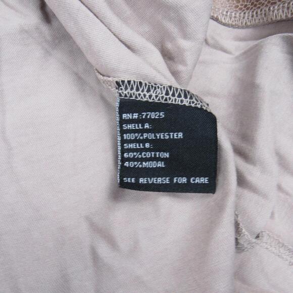 G By Giuliana Women's Beige Snake Print Open Front Waterfall Cardigan Sweater 2X - Picture 4 of 8